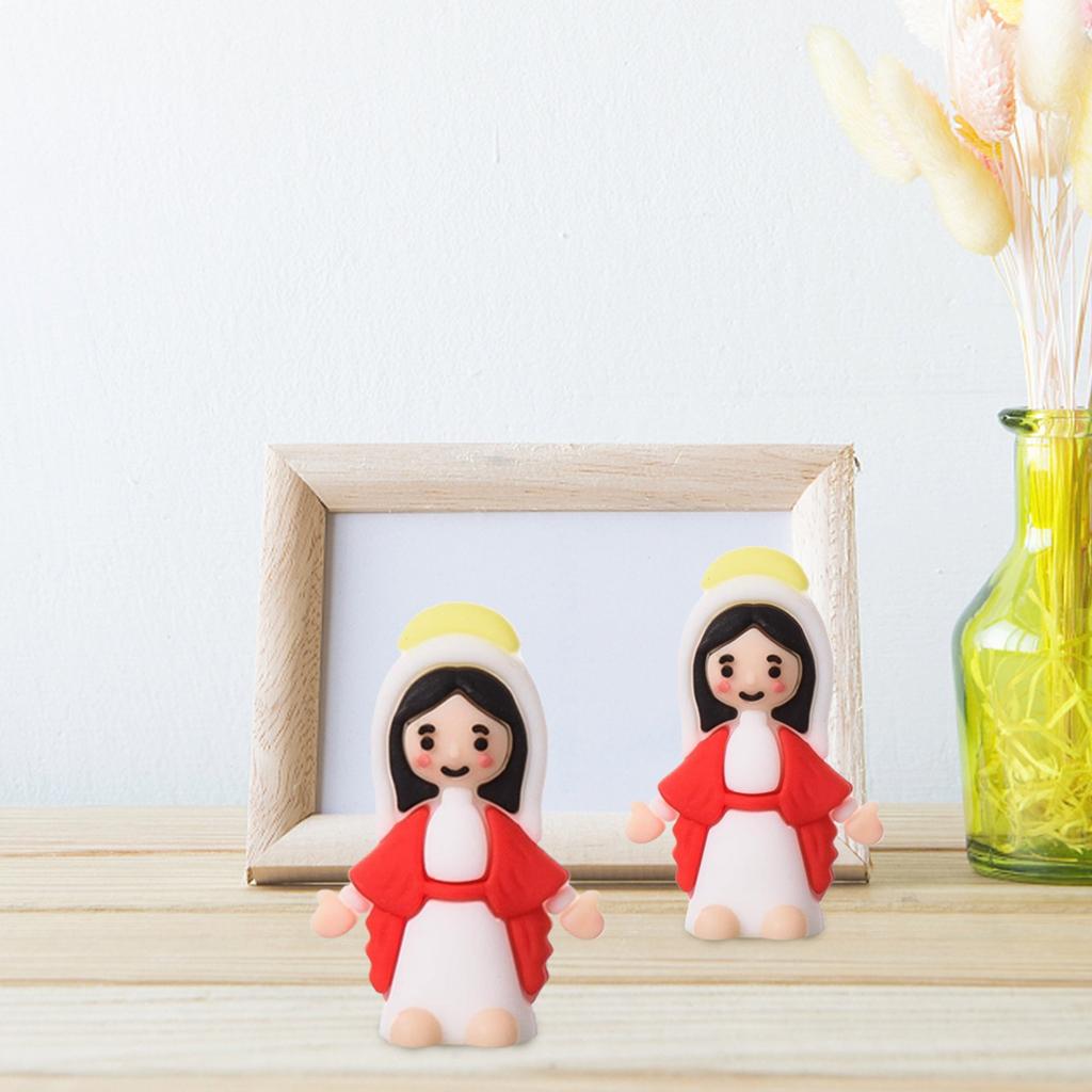 10pcs Little Figurine Miniature Figurine To Hide And Seek Classic Religious Gifts Christ Savior For Sunday Easter Egg Stuffers Baptism Gift