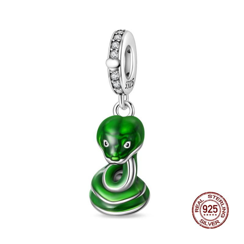 Original Charms Copper Tarot Cards & Snake Charm Beads Fit 3Mm Original Bracelet Necklace Women Diy Fine Jewelry Gift New In