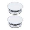 Traffic Check Auxiliary Mirror Set for Cars, Suction Cup Mount, Adjustable Base, 2 Mirror Viewing Support for Reversing Use