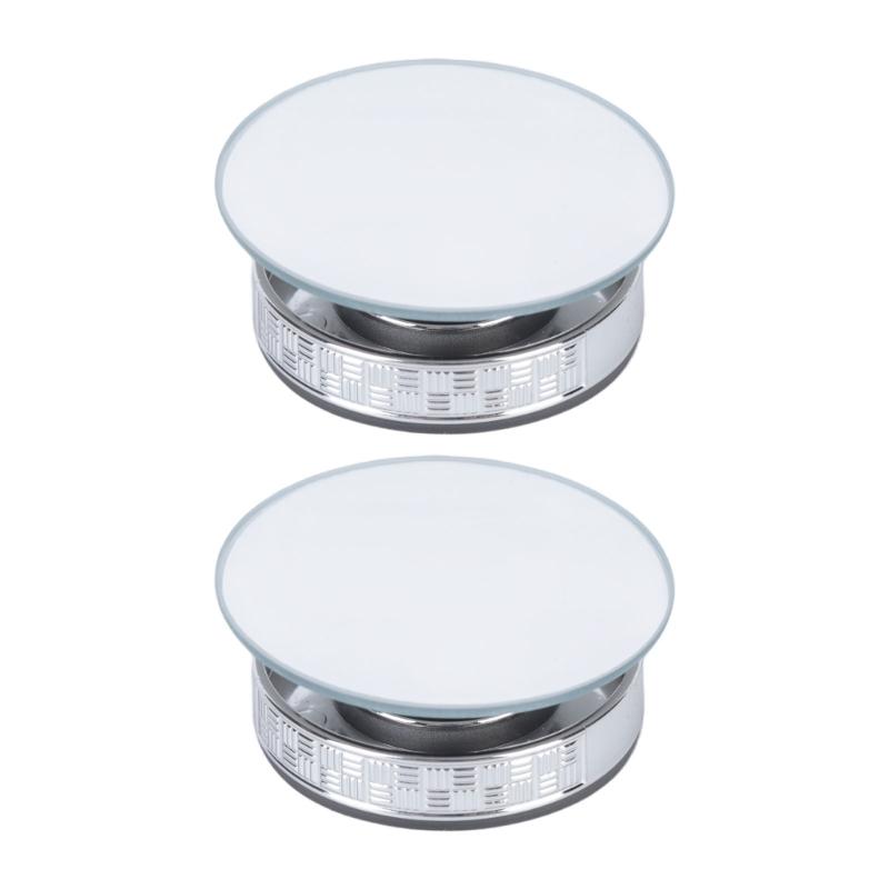 Traffic Check Auxiliary Mirror Set for Cars, Suction Cup Mount, Adjustable Base, 2 Mirror Viewing Support for Reversing Use