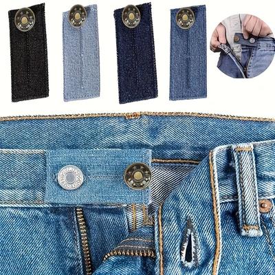 Bouton Extenseur 4 pièces Pour Pantalon, Extenseur de Taille Pour Jean, Bouton de Taille à Ajustement Élastique, Boucle d'Extension de Ceinture, Fournitures de Matelassage