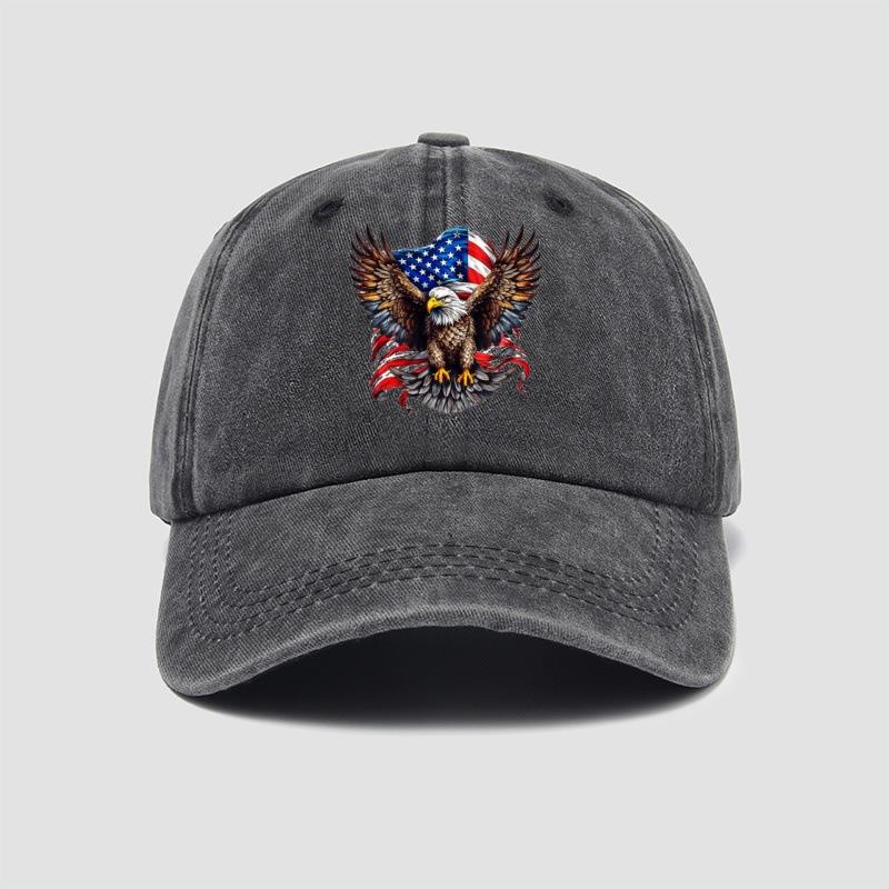 Eagle Flag Printed Baseball Cap, Versatile Style for Both Men and Women, Suitable for Daily Shopping and Travel
