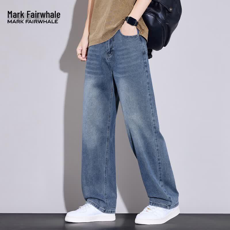 MARK FAIRWHALE Men's Loose Fit Casual Jeans
