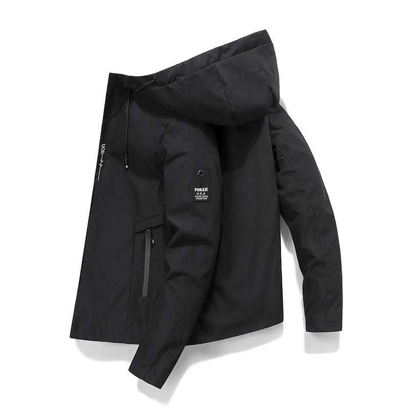 Men's 2024 Spring/Autumn Korean Style Casual Hooded Jacket