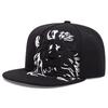 2025 New Fashion Lion Embroidered Flat Brimmed Hat Men's Casual Hip Hop Hat Women's Outdoor Sports Decorative Hat Sunshade Hat
