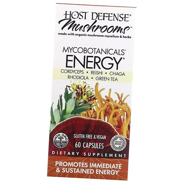 Грибы для энергии, MycoBotanicals Energy, Fungi Perfecti  60капс (71441014)