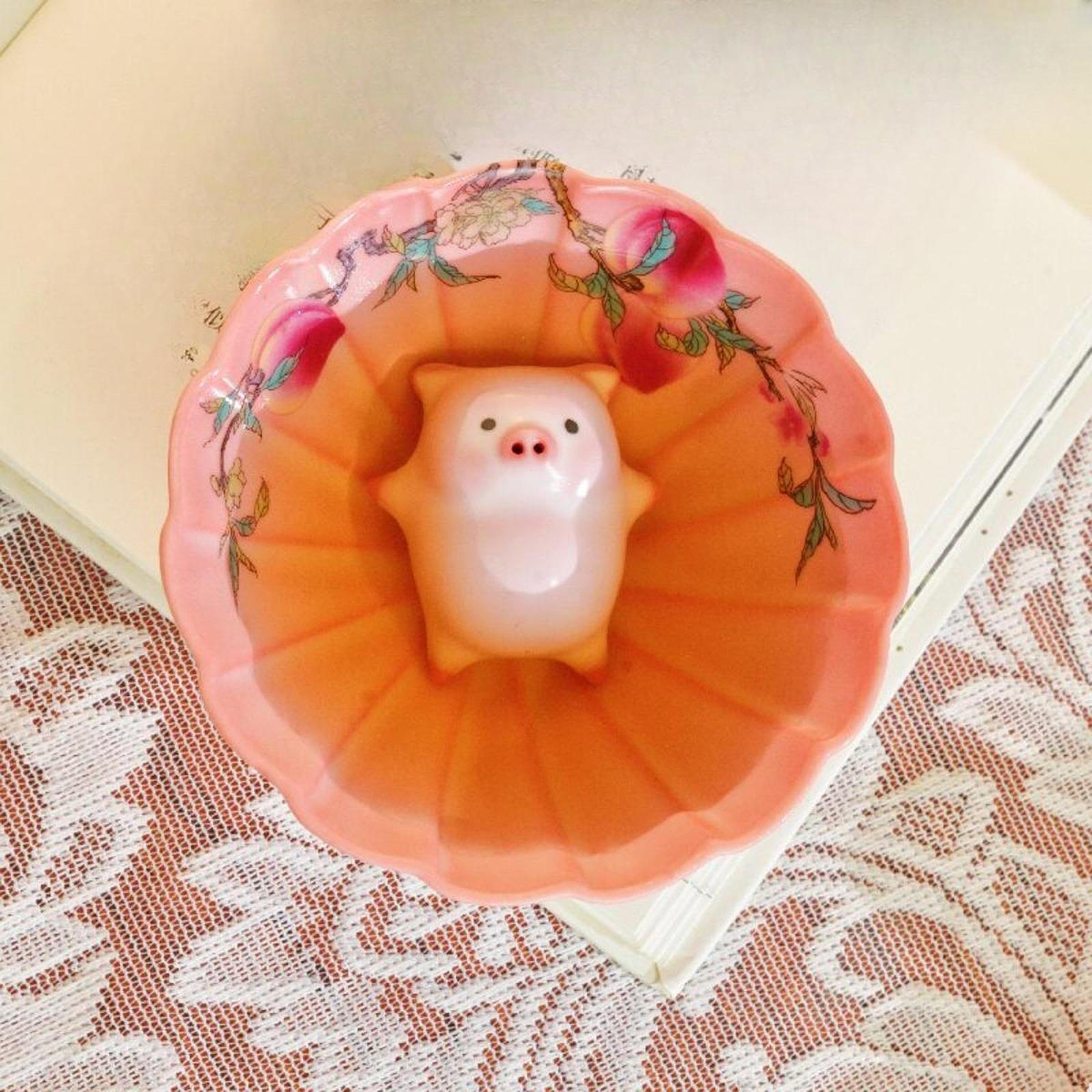 

Керамическая чайная чашка ручной работы с питомцем, кофейная кружка, компактная миниатюрная фигурка, чашка для кунг-фу для