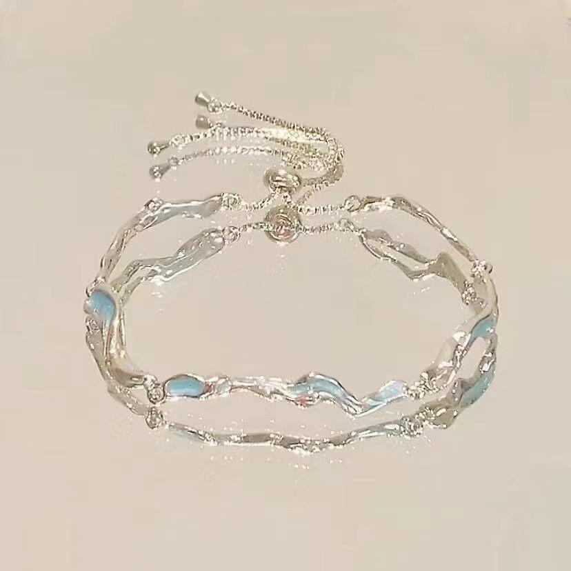 Zinc Alloy Bracelet Sparkling Zircon Flower Bracelet Handmade Bracelet Alloy For Daily Wear Fashion Accessory Party