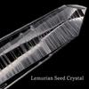 [GOLD STONE] Lemurian Seed Natural Point, Natural Quartz Crystal from Serra De Cabral, Minas Gerais, Brazil, for Purification, 1 Piece