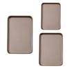 Carbon Steel Cooking Tray Nonstick Layer Golden Baking Pan Cookie Sheet For Even Heat Distribution And Easy Cleaning