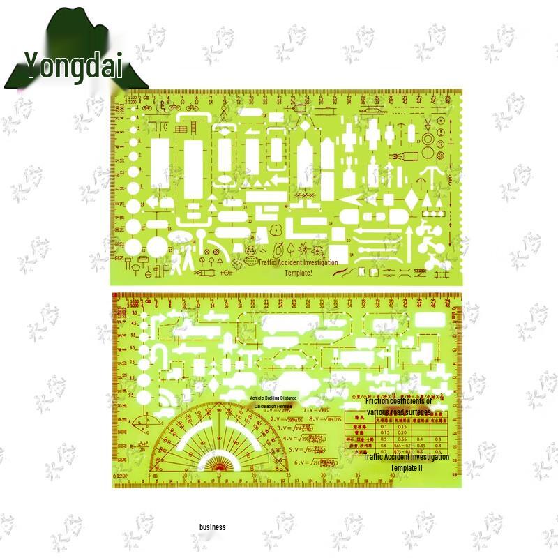 Traffic Accident Survey and Drawing Ruler Kit