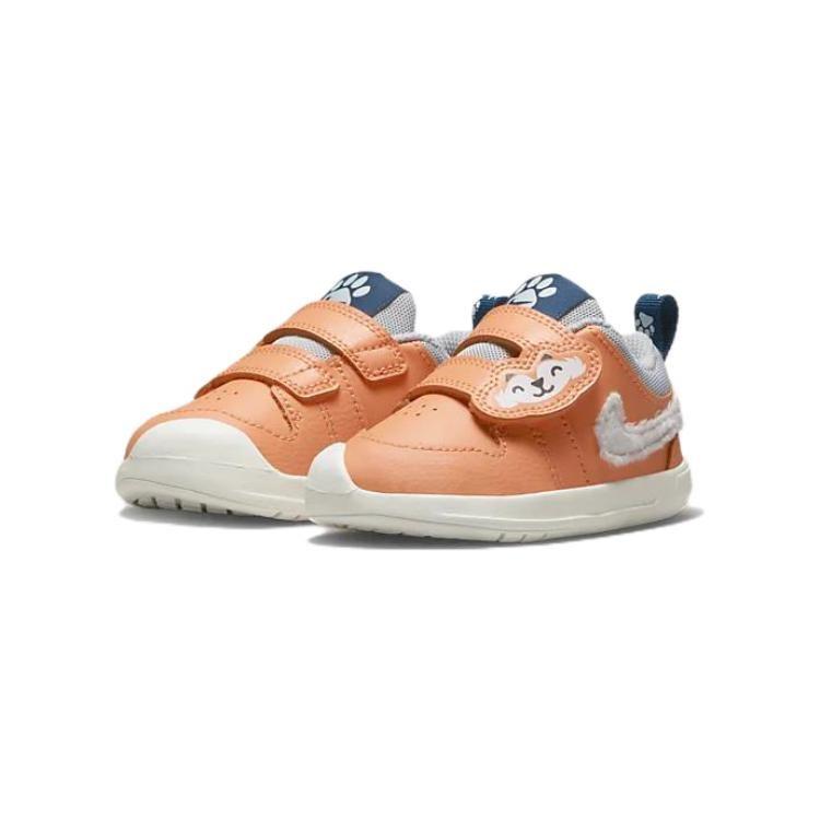 Nike Pico 5 Lil Cow Leather Abrasion Resistant Abrasion Resistant Low top Sports Casual Shoes White Orange DQ8371-800