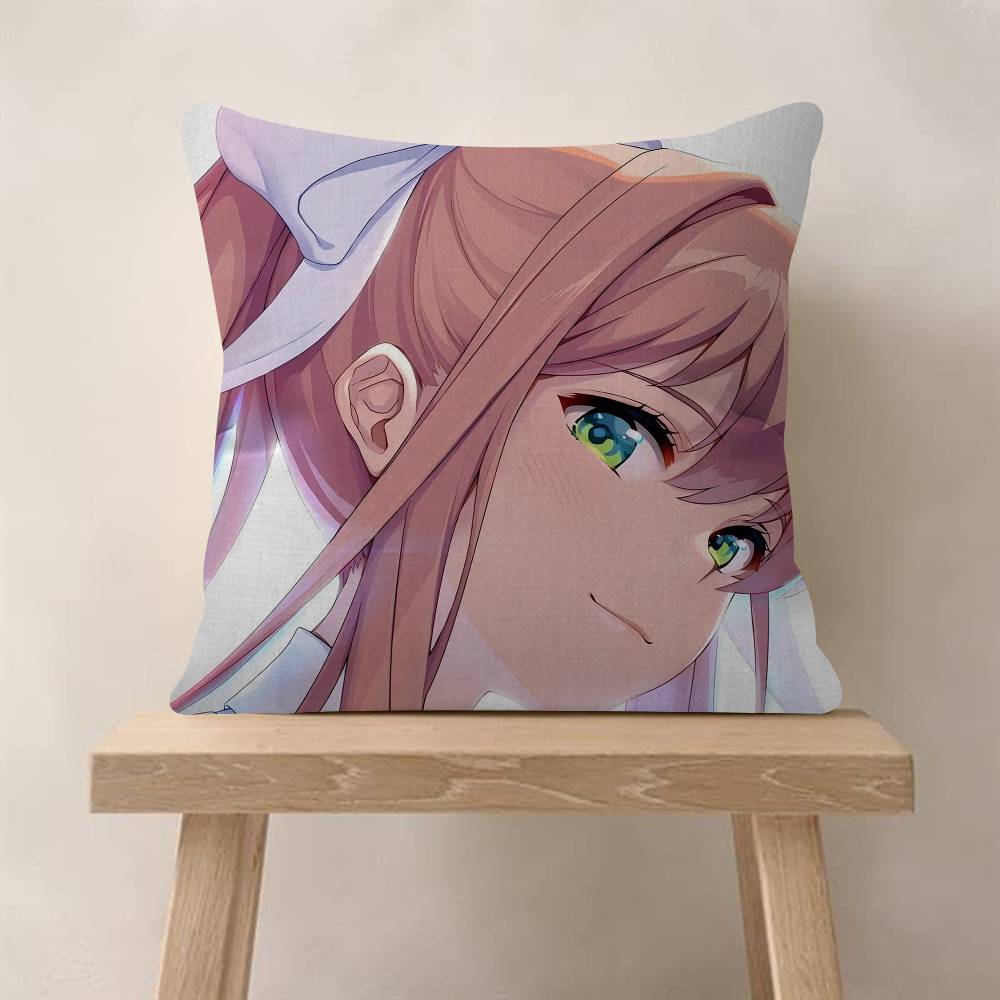 Game Doki DDoki Literature CClub Cartoon Pillow Gifts Home Office Furnishings Bedroom Sofa Car Cushion Cover Case xcm