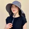 Sun Protection Bucket Hat with Wide Brim and Face Mask for Women Men Outdoor Summer Fishing Hiking Travel 6 Colors