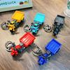 Creative Tricycle Keychain: Pull-back Toy Car Model & Backpack Pendant Gift