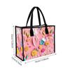  Floral Pattern Tote Bag Cute Fashion Casual Large Capacity Handbag for Women Outdoor Daily Use