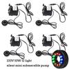 AC 220V 10W 12-light 450L/H Silent Submersible Pump Aquarium Garden Fountain Aquarium Fish Pond Rockery Filter Circulating Pump