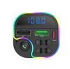 Bluetooth Car MP3 Player with Hands-Free Calling, USB Card Playback, FM Transmitter & Colorful Atmosphere