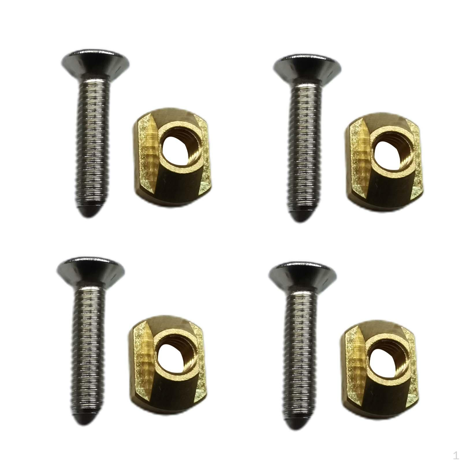 

4 Pack Hydrofoil Mounting T Nuts, M8 Thread, Heavy Duty, Stable, High Strength Hand Tool, Universal золотий