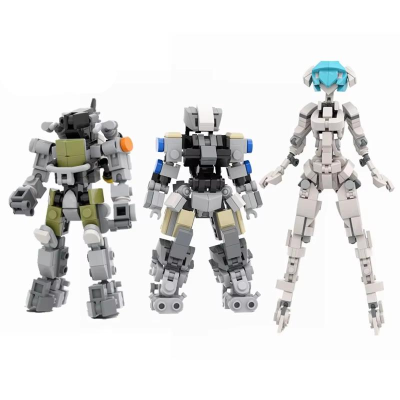 LEQUMOC Mech Nautical Suit Robots Meche Girls Figures Ideas MOC Building Blocks Kits Toys for Gifts Toy Bricks