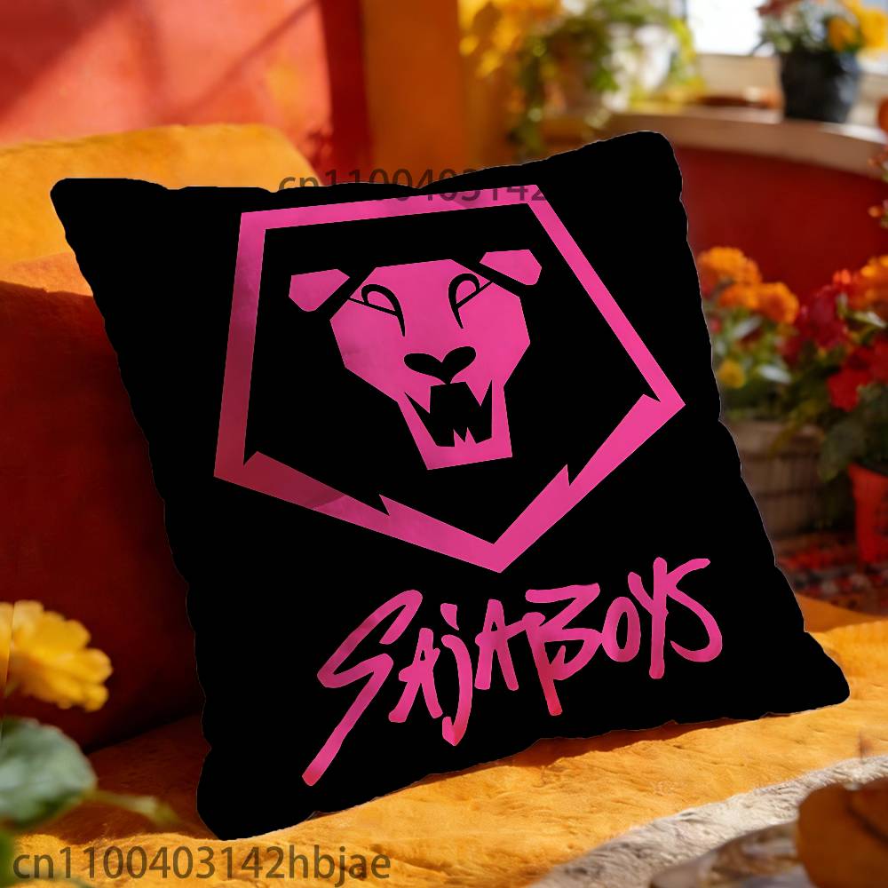 S-Saja Poszewki na poduszki dla chłopców Sypialnia Salon Sofa Wystrój domu Poliestrowa poszewka na poduszkę z zamkiem błyskawicznym