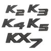 3D Metal K2 K3 K4 K5 KX7 Letters Rear Boot Trunk Emblem Badge Sticker For Car Styling Accessories