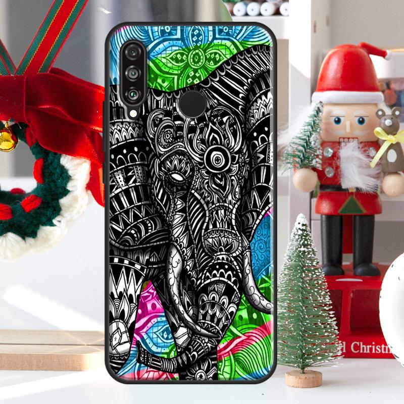 Elephant Floral Tribal For Huawei Nova Y73 Y60 Y70 Y90 Y72 Y61 Y91 7i 8i 11i 12i 12s 9 10 SE P20 P30 P40 Lite Case