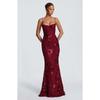 3D Embroidered Backless Cross Tie Maxi Dress Elegant Floral Evening Gown