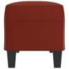 Bench in Wine Red 100 x 35 x 41 cm Faux Leather
