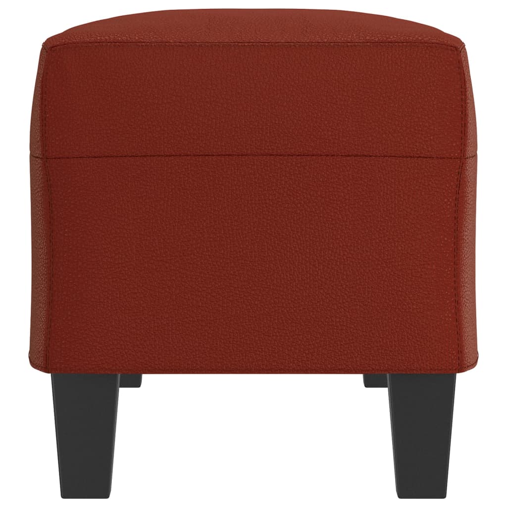 Bench in Wine Red 100 x 35 x 41 cm Faux Leather