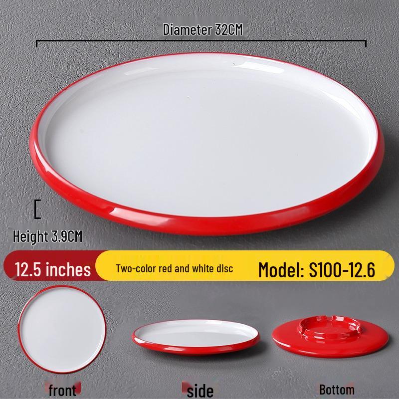 Melamine Nordic Style Cold Dish & Stir-fry Plate for Restaurants and Hotels