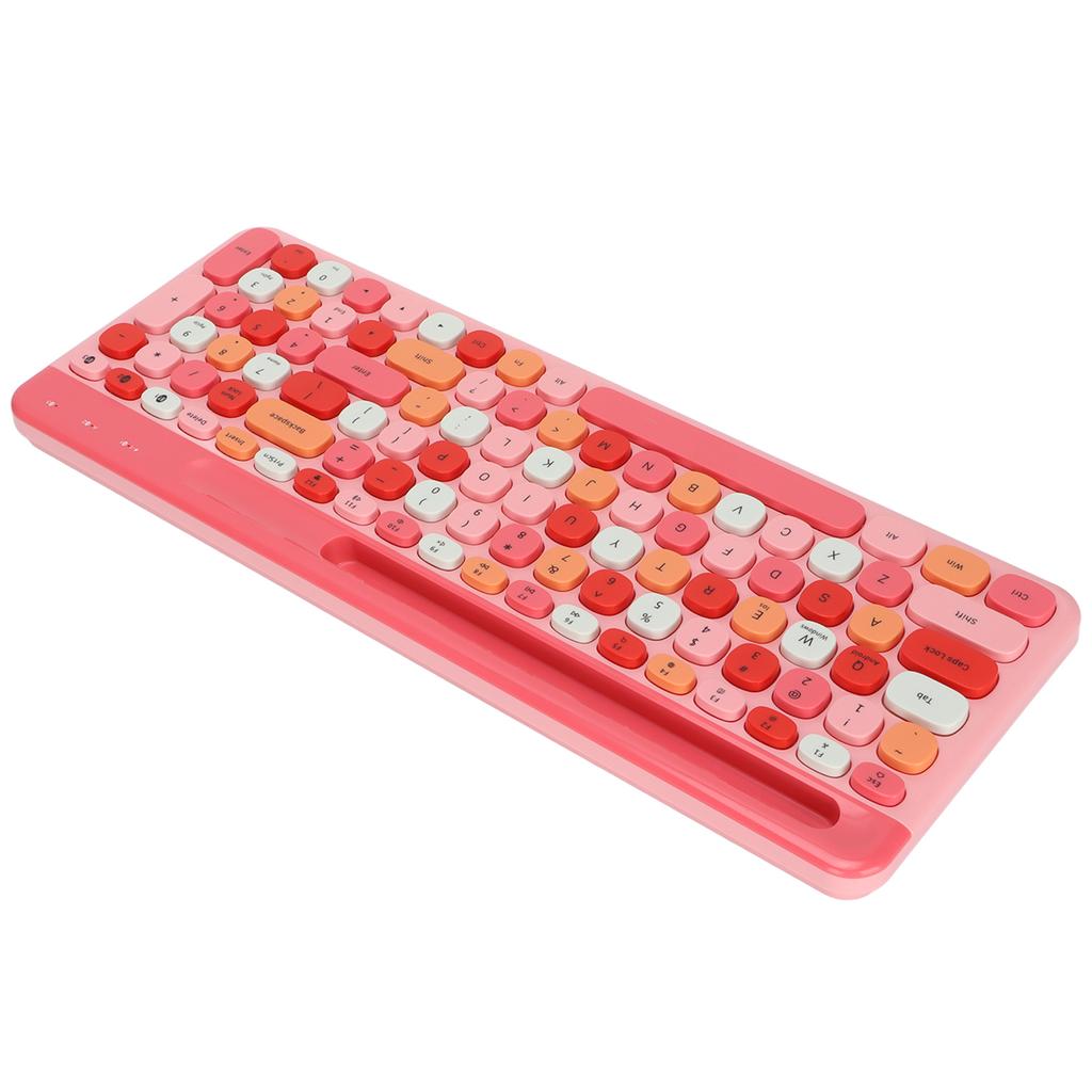 Wireless Keyboard Mini 100 Keys Smart Power Saving Colorful Computer Keyboard for Windows for IOS