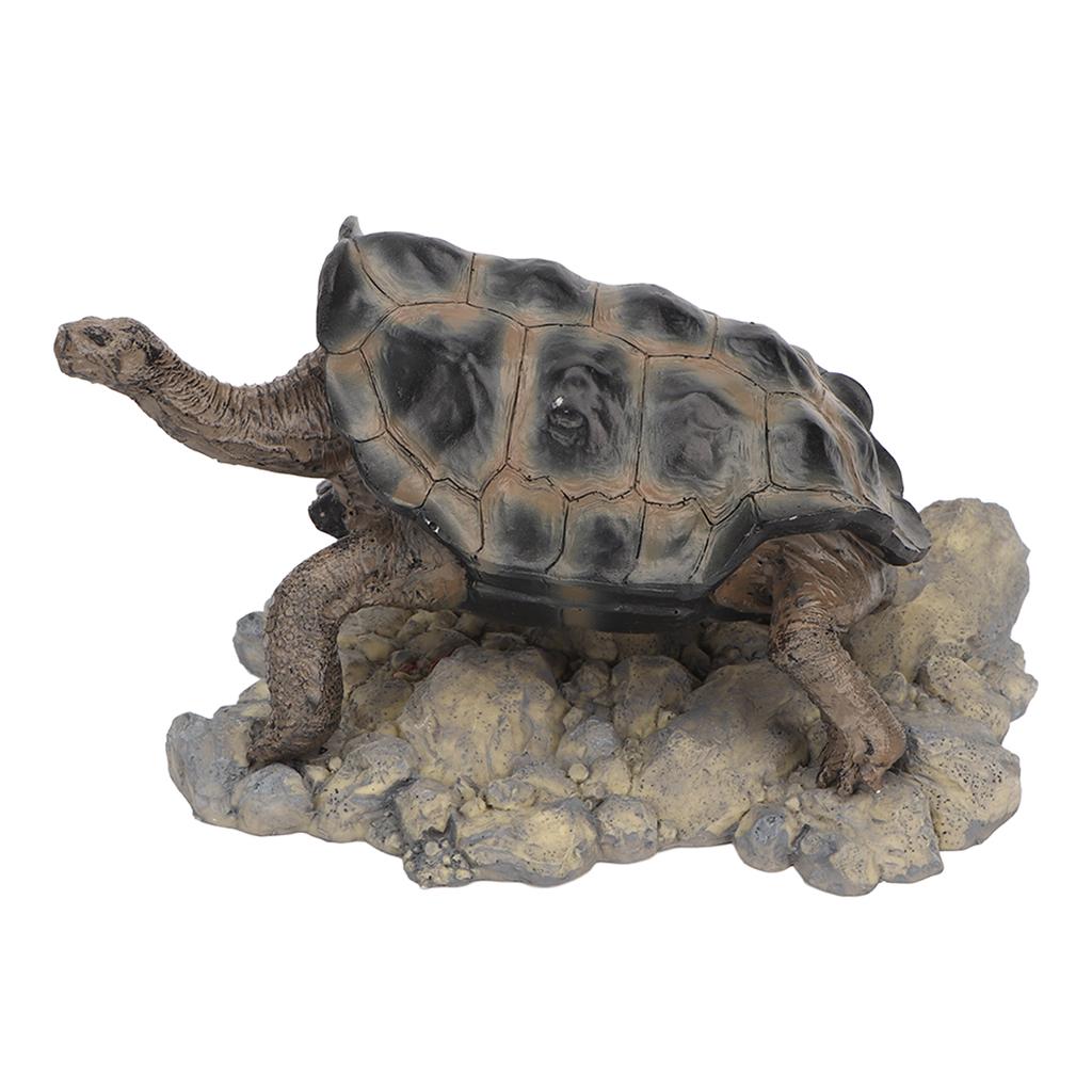 Turtle Figurine Toy Vivid Shape Resin Simulation Turtle Statue Toy for Aquarium Fish Tank Fountain