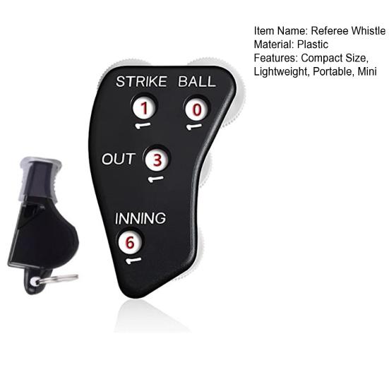 Baseball Umpire Clicker Compact Size Ergonomic Shape Non-slip 4 Wheel Design Comfortable Grip