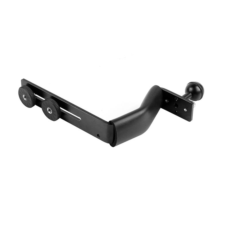 Aluminum Alloy Diving Bracket Z Type Single Handle With Base Adapter for Gopro Underwater Camera Photo Housing FlashLight