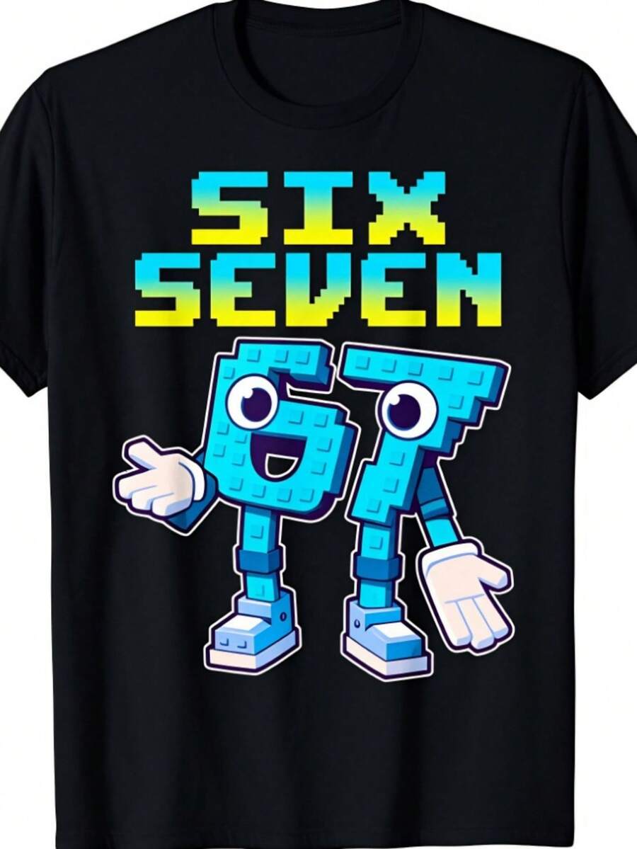 

Unisex Meme 67 Six Seven 6 7 Italian T-Shirt XXL