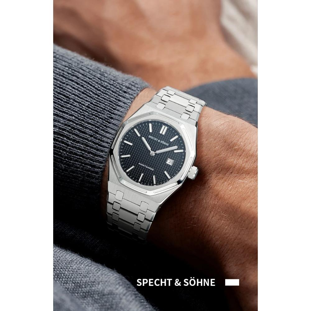 Specht & Söhne 2025 New fashion Watch For Men Quartz Movt Sports Watches Octagon Stainless Steel Sapphire Crystal 50M Waterproof