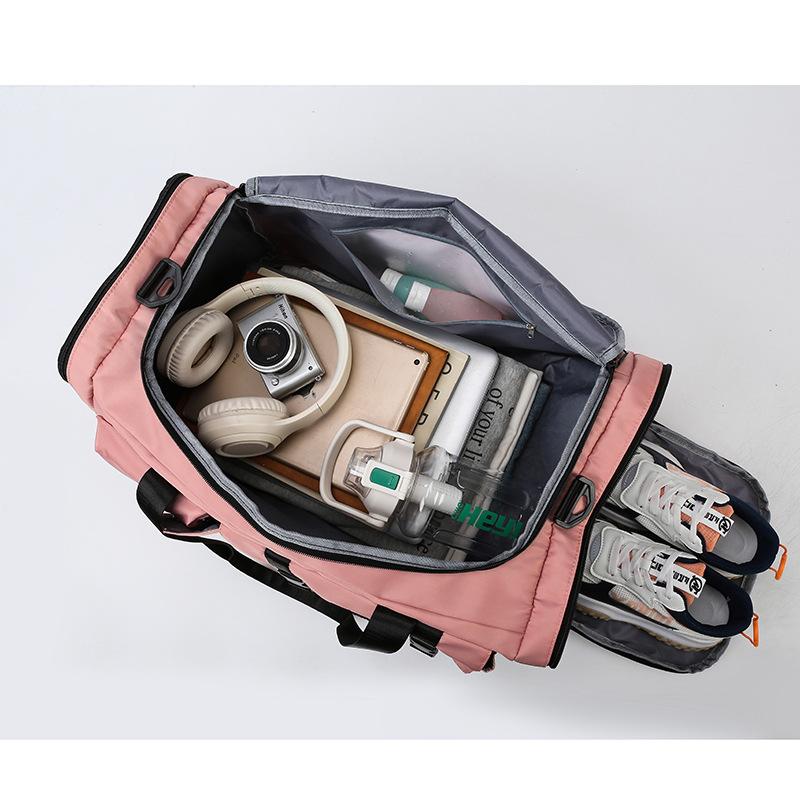 Women Gym Bags Large-Capacity Travel Backpack Wet And Dry Separation Sports Fitness Gym Bag Independent Shoe Storage Compartment