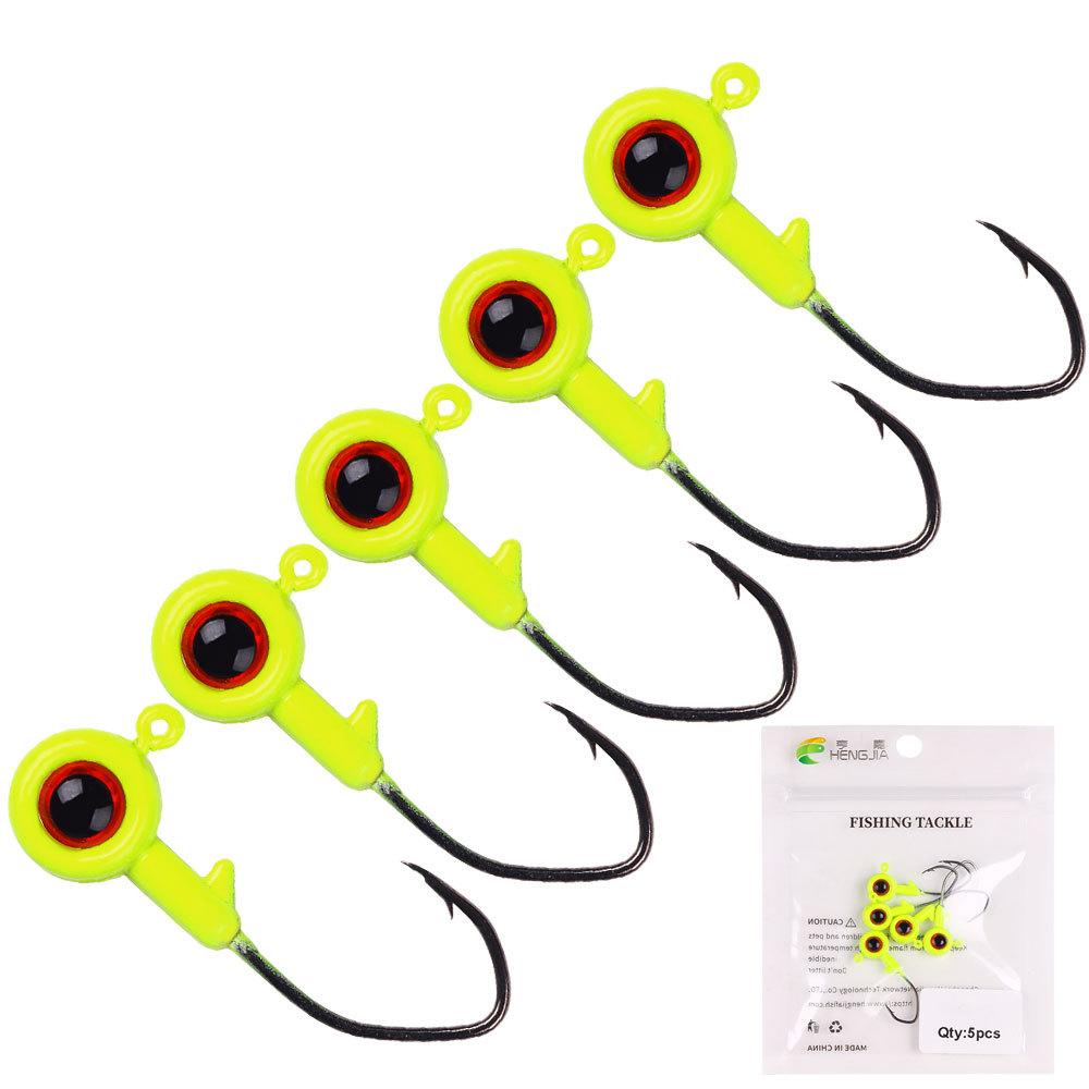 Olecranon Jig Hook Big Eyes New Fishhook Wholesale New Henjia Fishing Gear Set Combination Jig Hook Micro Item Small Hook