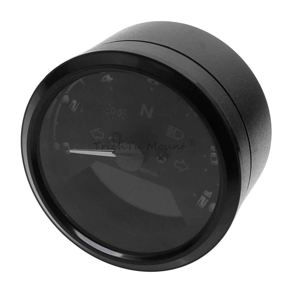 1 Pcs Lcd Digital Motorcycle Speedometer Dc 12V Brand New High Quality Durable Waterproof Anti-Vibration Mechanical Instrument