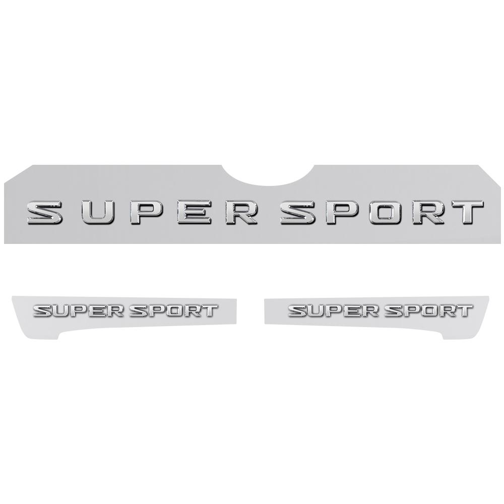 

3PCS ABS Car Fender Side Stickers Badge Tail Trunk Decal For Lexus LX570 SUPER SPORT Emblem Auto Exterior Decoration Accessories серебряный