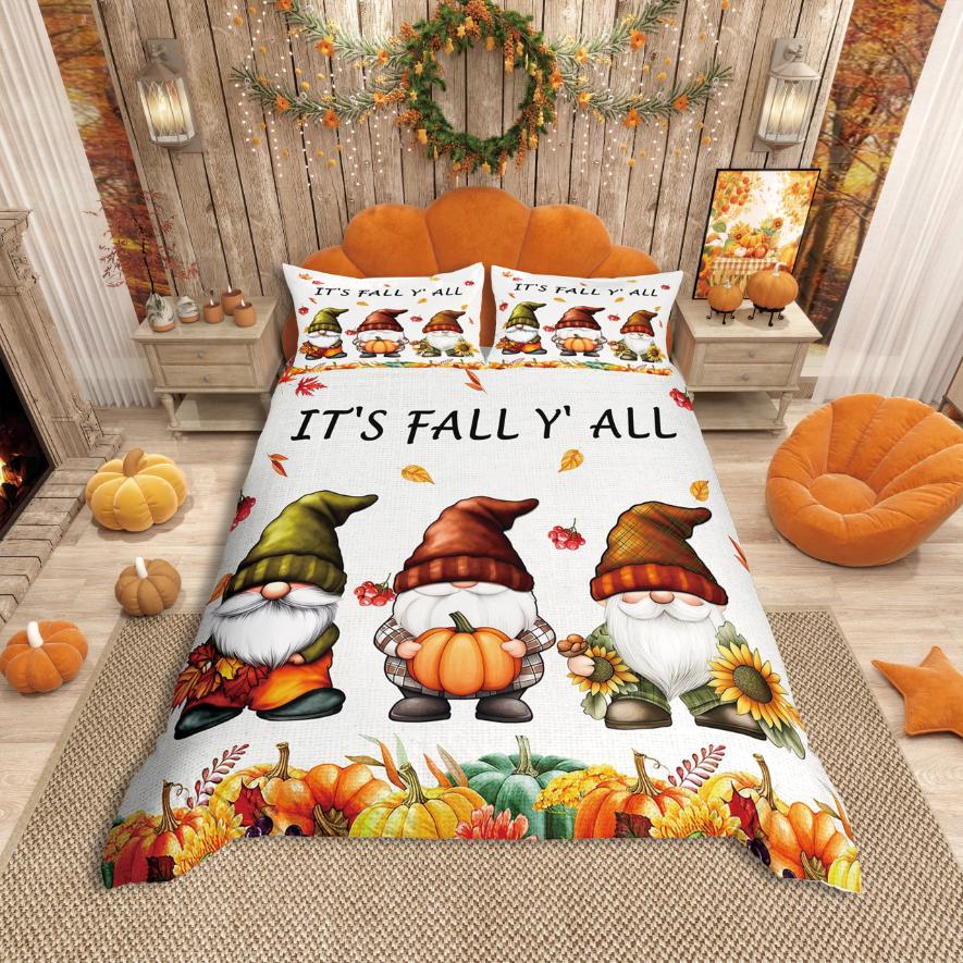 Comforter Homewish Autumn Pumpkin Thanksgiving Day For Teens Bedding Setbotanical Plants Comforter Set