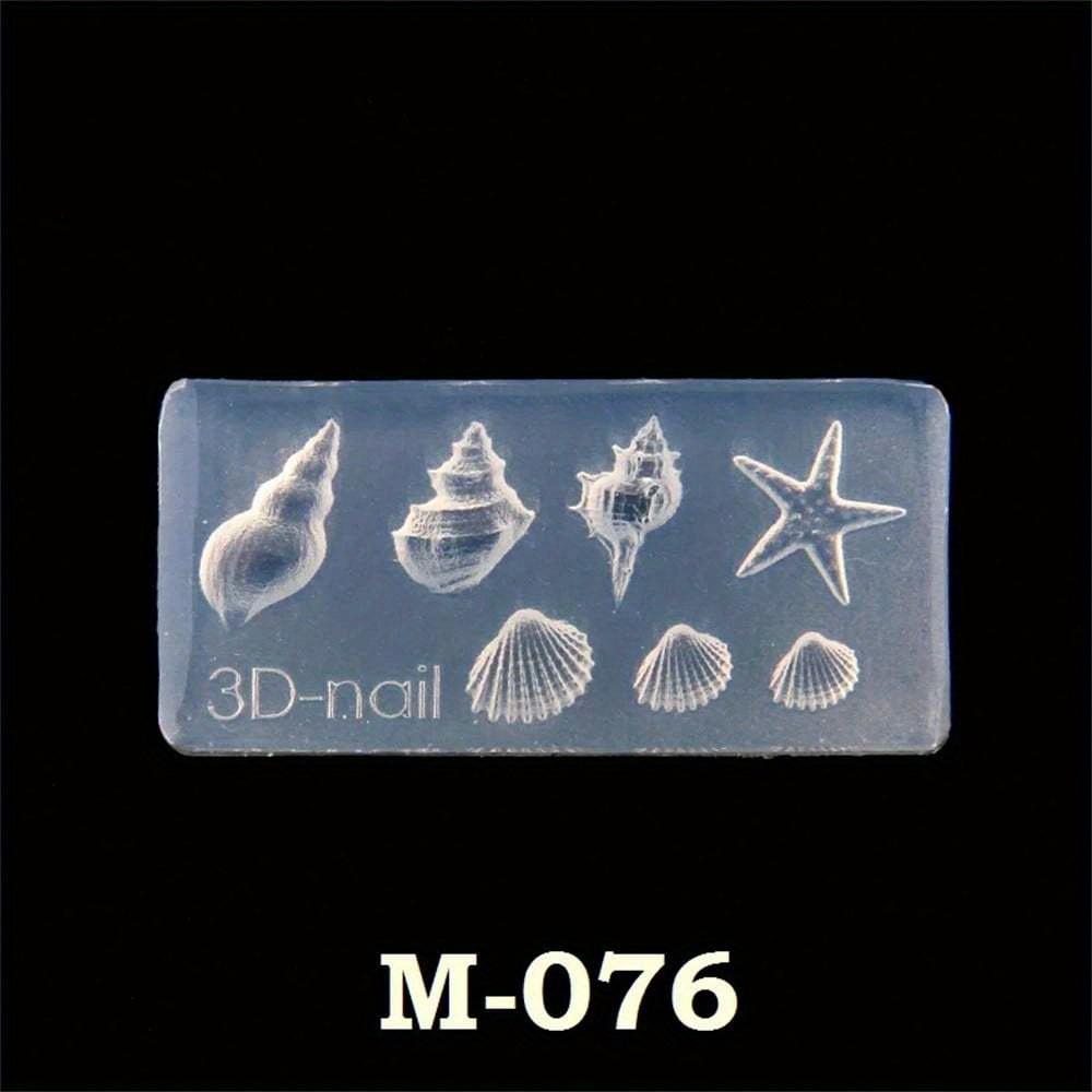 1 Stück 3D Silikonharzform für Nailart-Dekorationen Silikonformen DIY Schmuck Ohrring Anhänger Design Nailart Maniküre