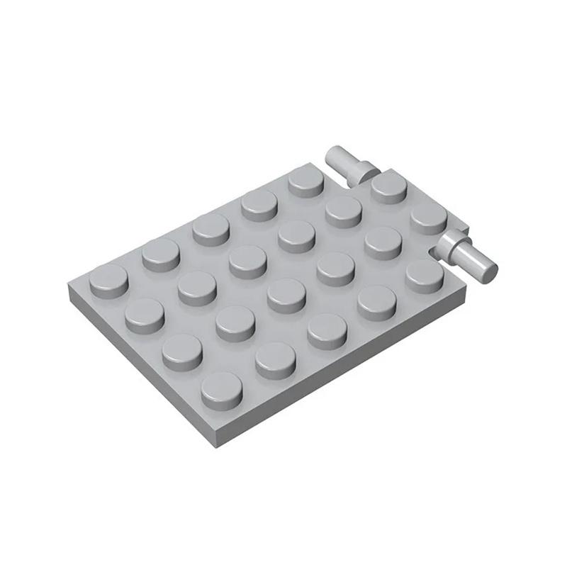 92099 Plate Modified 4 X 6 with Trap Door Hinge Bricks Collections Bulk Modular GBC Toy For Technical MOC Buildings Blocks