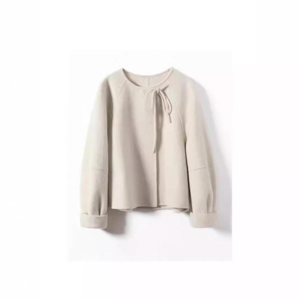 Double-sided Fleece Wool Coat Women's Short Spring and Autumn New High-end Woolen Coat Women's Small