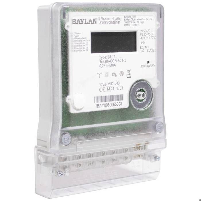 Counttec BT11 BT11 Compteur d'énergie triphasé numérique 60 A conformité MID: oui 1 pc(s)