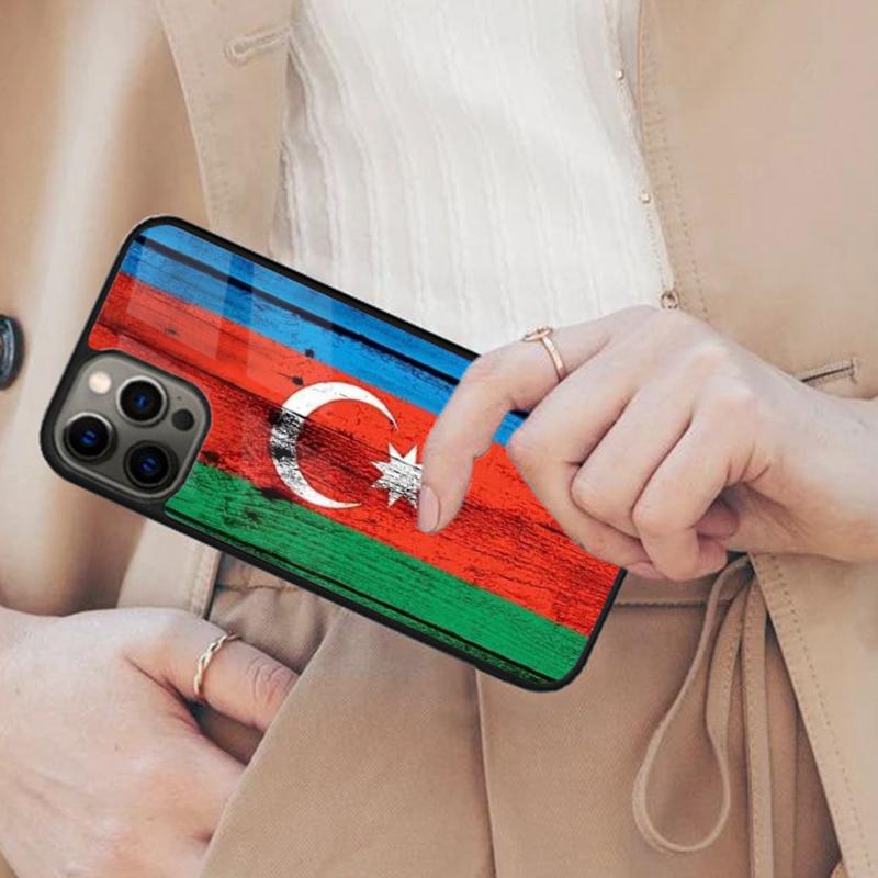 Azerbaijan Azerbaijani Flag National Magnetic Phone Case For iPhone 17 Air 16 14 13 12 Pro Max 15 Plus Wireless MagSafe Cover