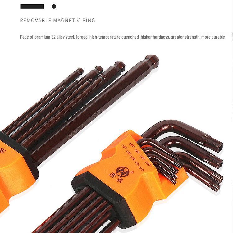 6-Point Torx and Metric Hex Wrench Set