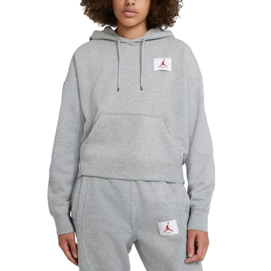 Jordan Flight Fleece Hoodie Damen Tops Grau DB9067-063