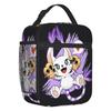 Custom Gatomon Insulated Lunch Bags for Outdoor Picnic Adventure Anime Portable Thermal Cooler Lunch Box Unisex